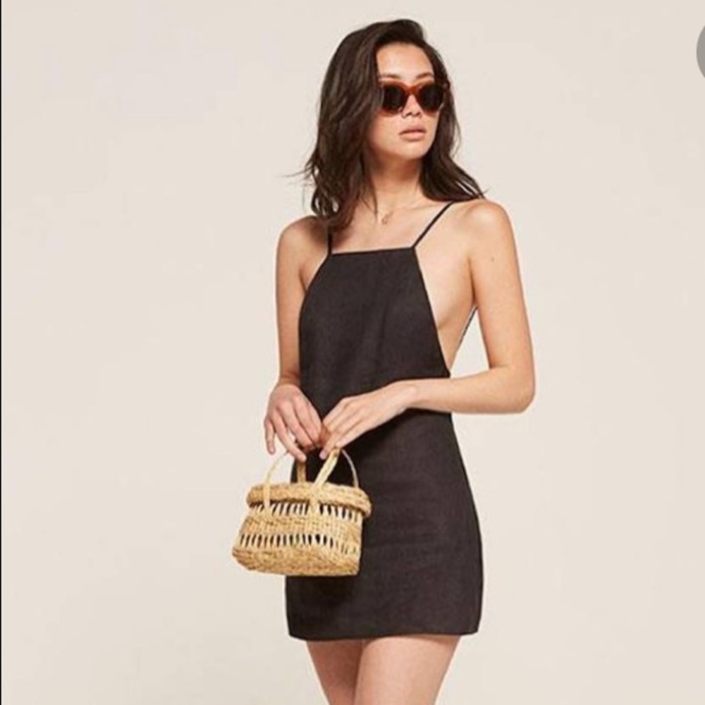 Reformation Larsa Mini Apron Dress